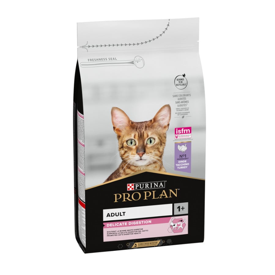 1.5 kg Pro Plan Adult Delicate Digestion Adult pavo pienso para gatos