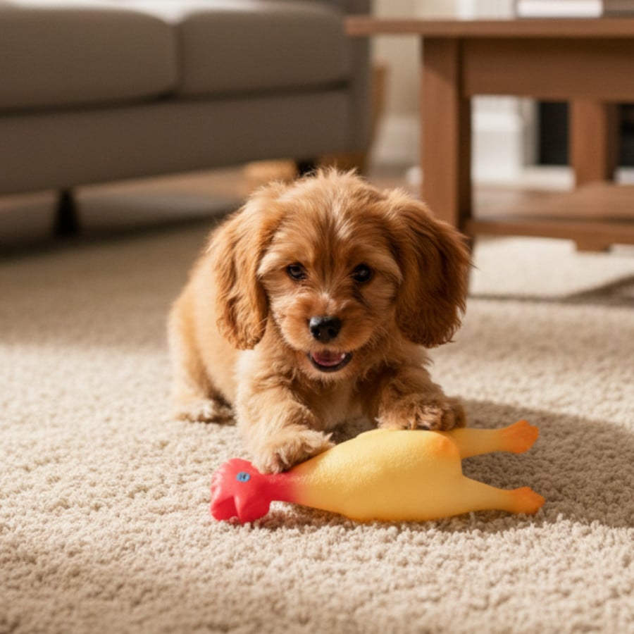 Tootoy! Juguete Pollo Mordedor con Sonido para perros