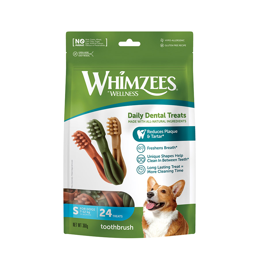 48 barritas Whimzees Snacks Dentales para perros de razas pequeñas ¡Pack ahorro!