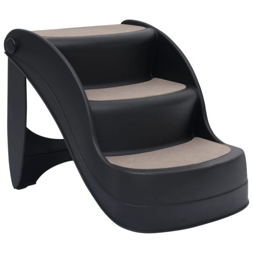 Vidaxl Escalera para perros color Negro