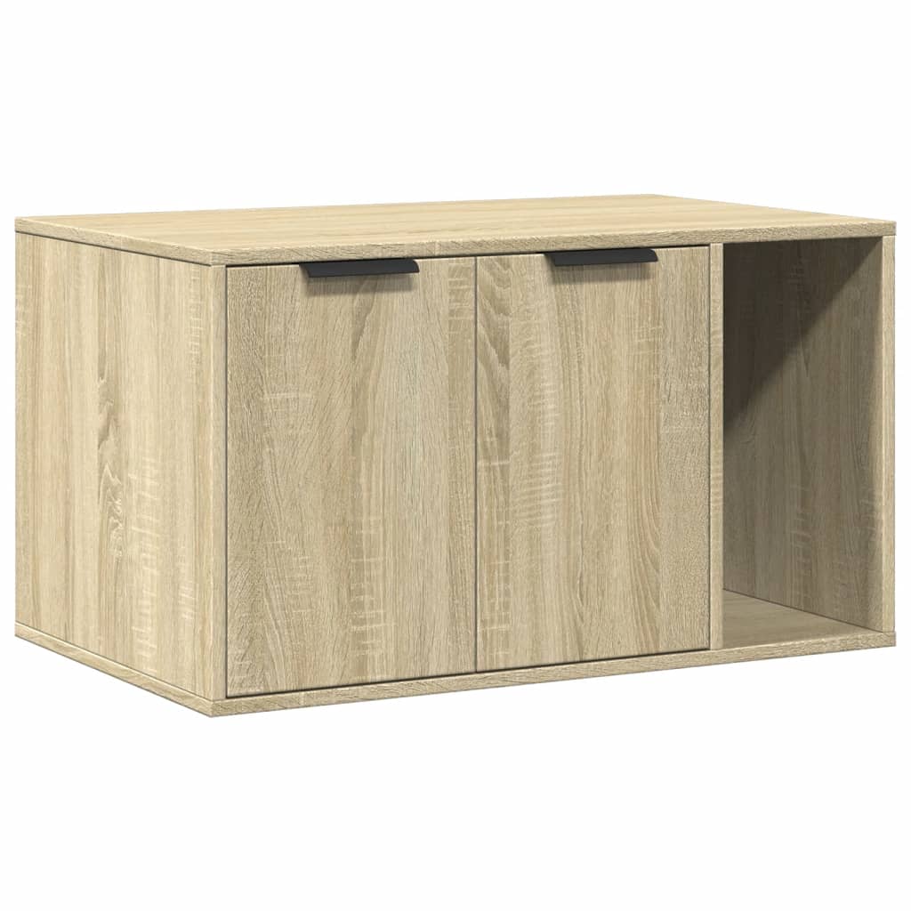 vidaXL Mueble arenero para gatos madera roble Sonoma