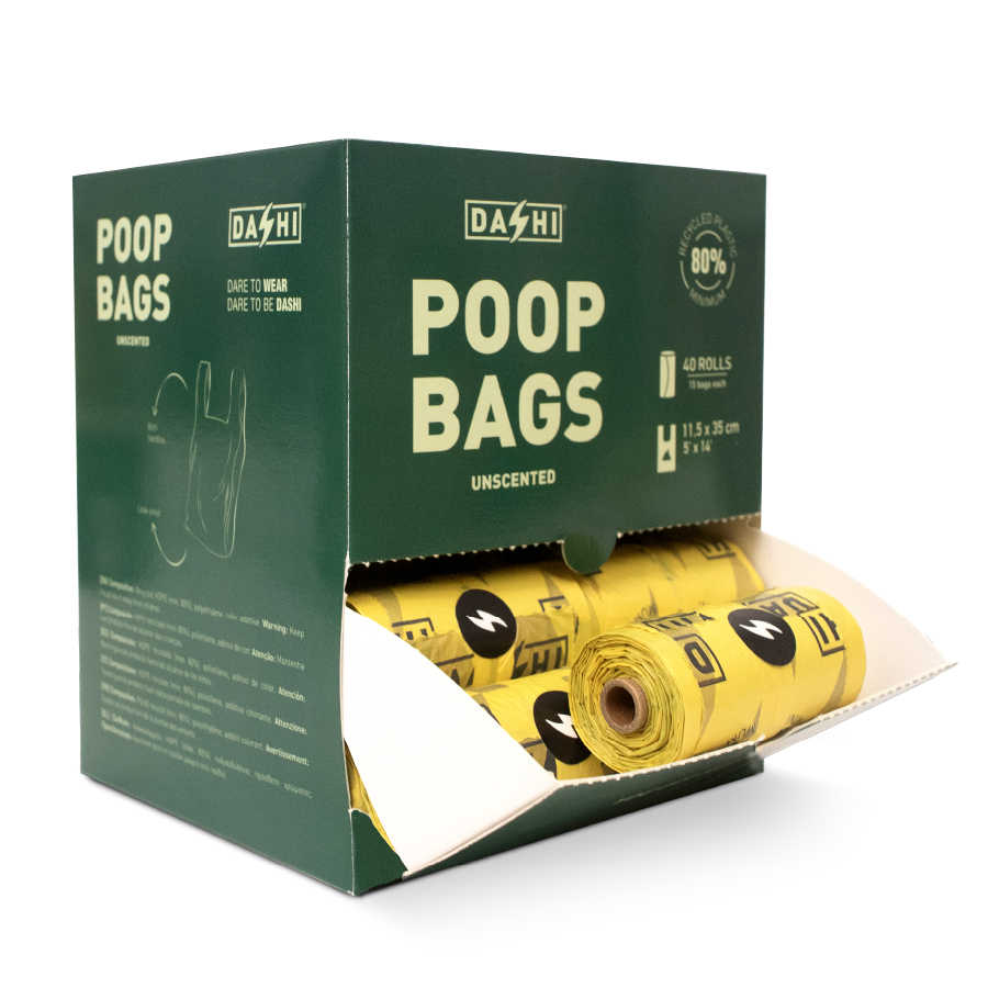 Poop Bags Sin Perfume Reciclado +80% 4 rollos