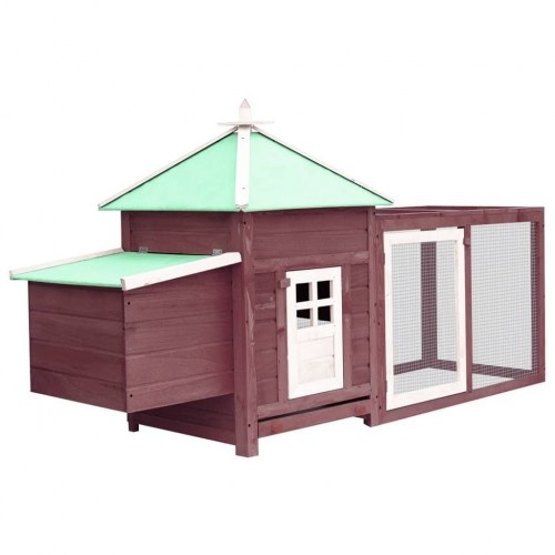 Vidaxl Gallinero espacioso de madera color Gris