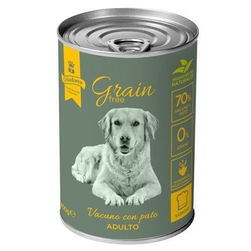 Criadores Adulto Grain Free Ternera y Pato lata para perros, , large image number null