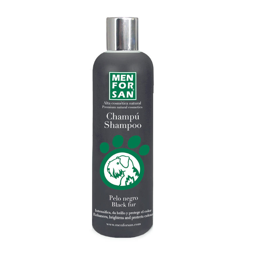 Menforsan champú pelo negro para perros