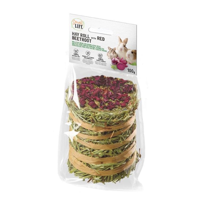 Imagen de Small Life Rollo de Heno con Remolacha Roja Snack para roedores y conejos