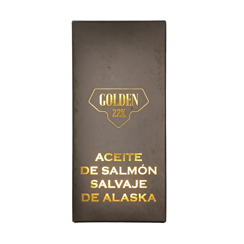 ACEITE DE SALMÓN SALVAJE DE ALASKA GOLDEN 22K
