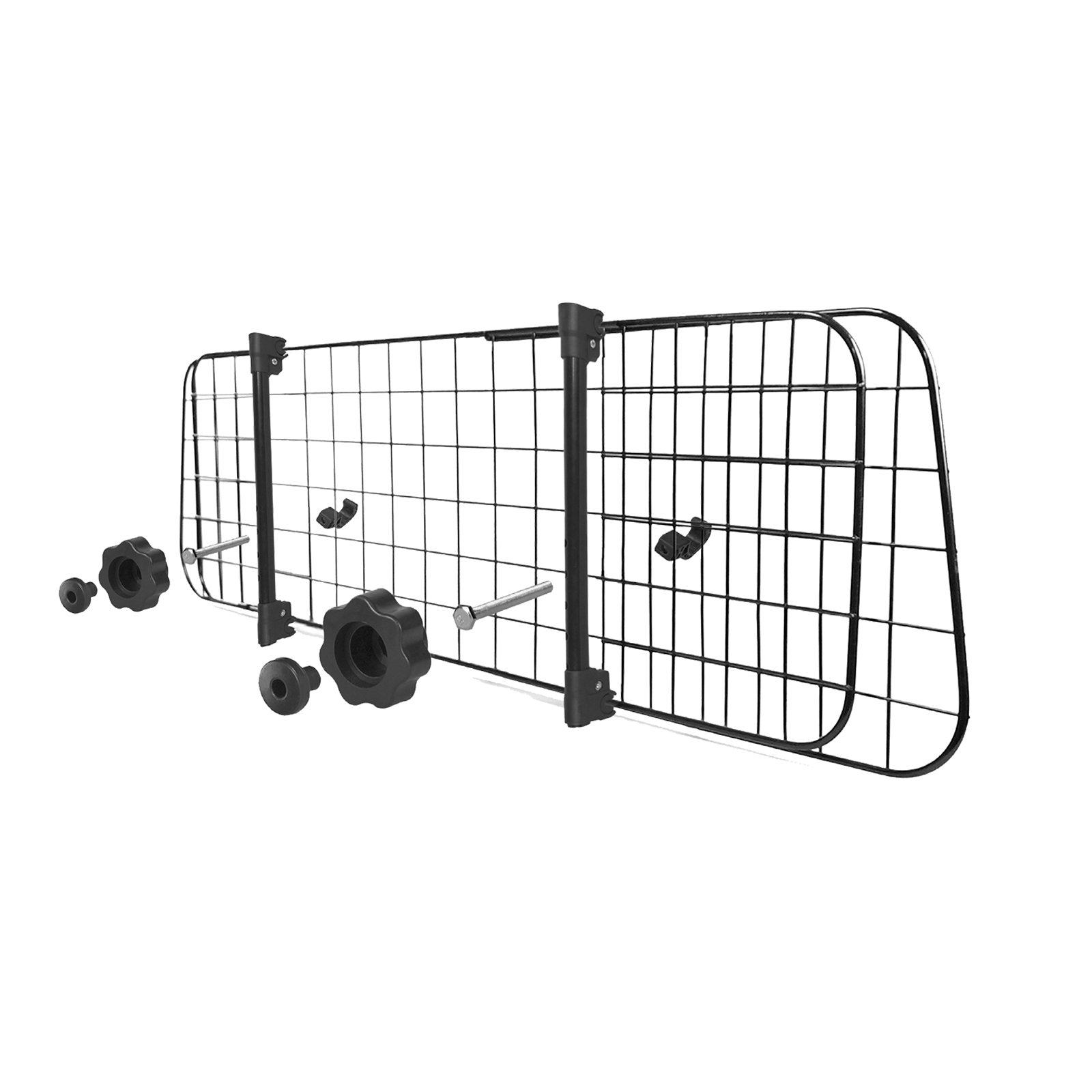 Nobleza - Barrera Protectora de Coche para Perros, Rejilla Separador Perro Coche Extensible Universal Reja de Seguridad Barrera, para Perro y Maletas