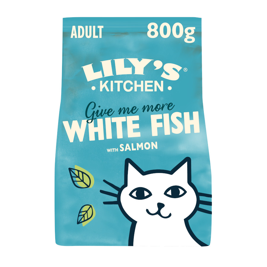 800 g Lily’s Kitchen Pescado blanco pienso para gatos
