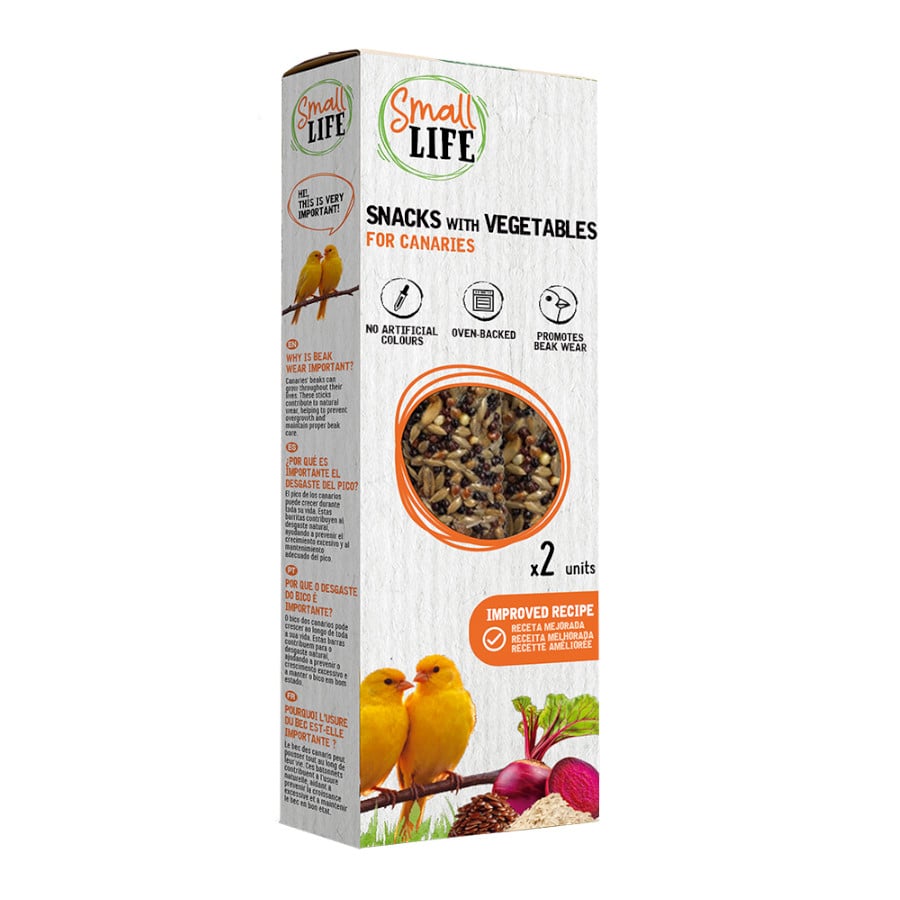 Small Life Snack con Vegetales para canarios