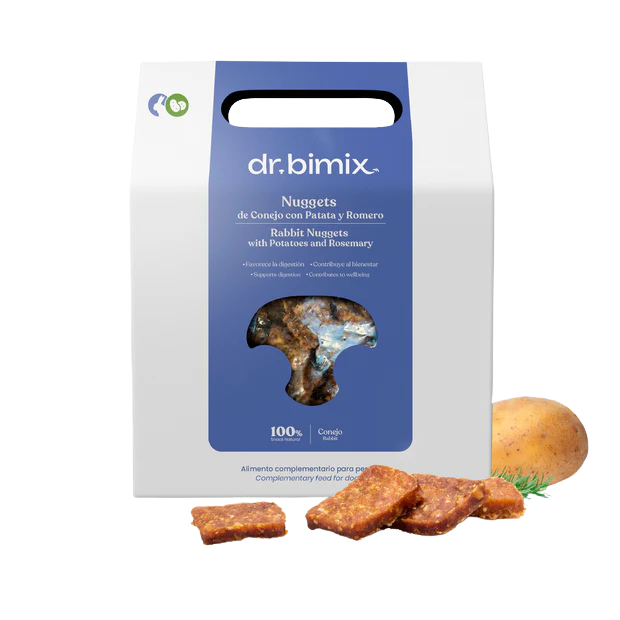 dr. bimix Galletitas de 93% Conejo con Patata y Romero para Perros | Snack Natural Premium