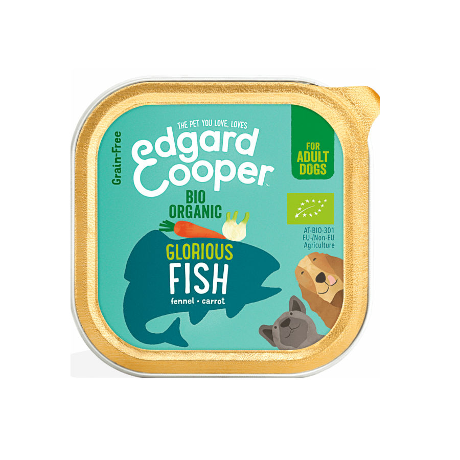 24 tarrinas x 100 g Edgard Cooper Bio Organic pescado tarrina para perros ¡Pack ahorro!