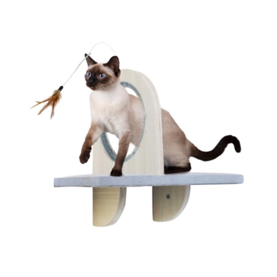 All For Paws Groom & Play Juguete para gatos con plataforma