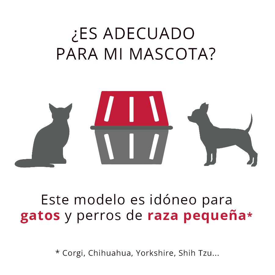 Flamingo Divina Bolso transportín rojo para mascotas