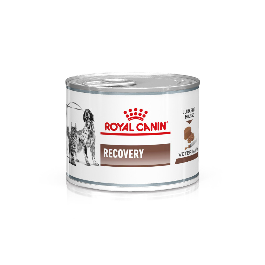 195 g Royal Canin Veterinary Recovery lata para perros y gatos