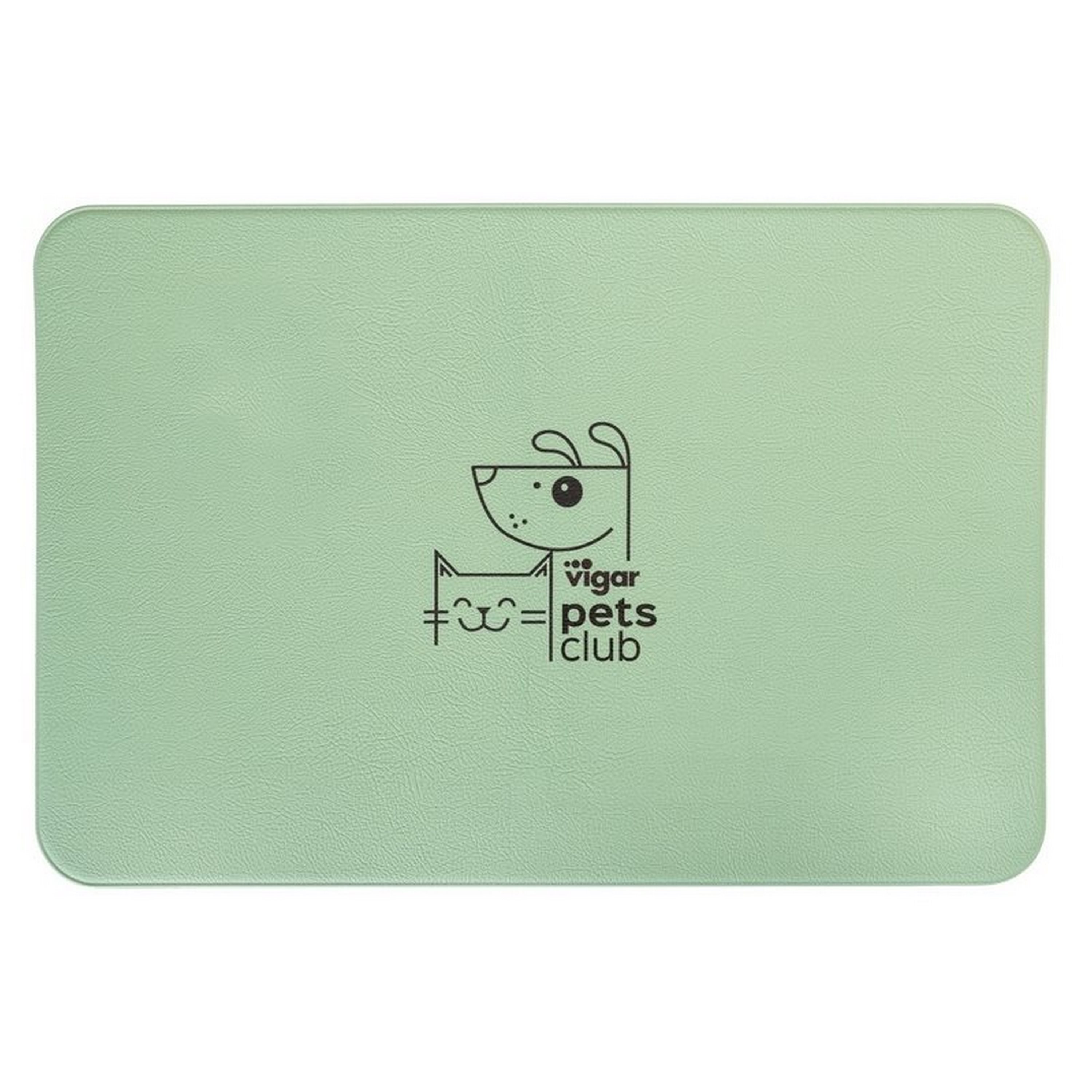 Alfombrilla para comederos 60x40cm pets club verde