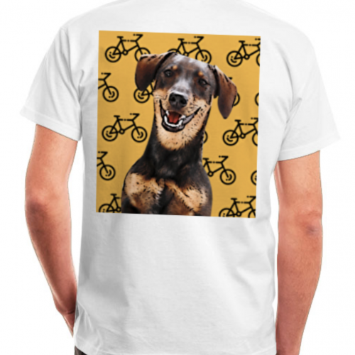 Camiseta de algodón personalizada bicicletas color Amarillo, , large image number null
