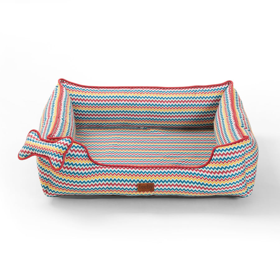Leeby cama viscoelástica colorida para perros