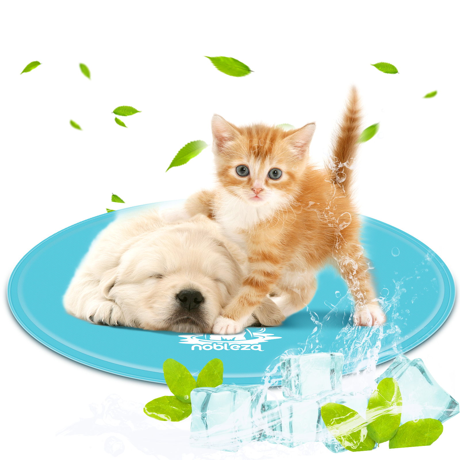 Nobleza - Alfombrilla Refrescante para Perros y Gatos, Manta Refrigerante para Mascotas Auto Enfriamiento con Gel No Tóxico, Cama Refrigerante para