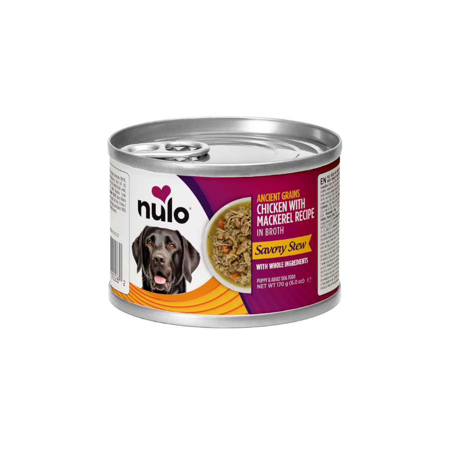 170 g Nulo Pollo con Caballa en Caldo Lata para perros