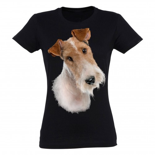 Camiseta para mujer Ralf Nature fox terrier color negro, , large image number null