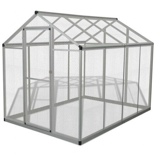 Pajarera de aluminio grande para pájaros