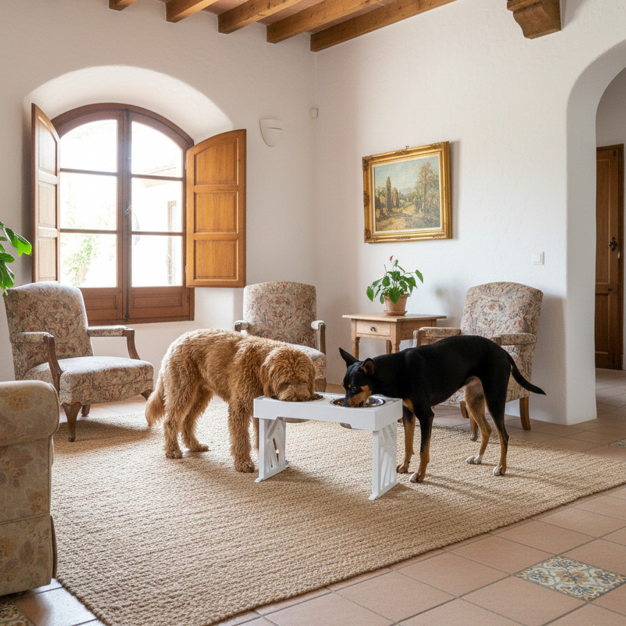 All For Paws Multi Height Comedero Doble para perros y gato