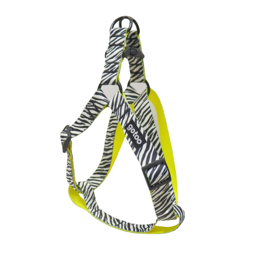 Gotoo Arnés estampado zebra para perros