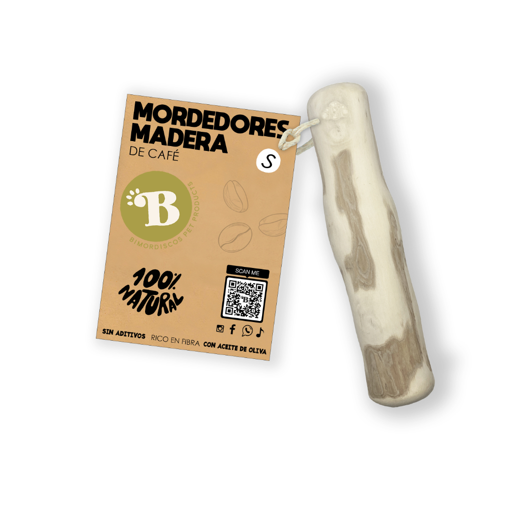 BIMORDISCOS Madera de Café para perros Pack 2 x L