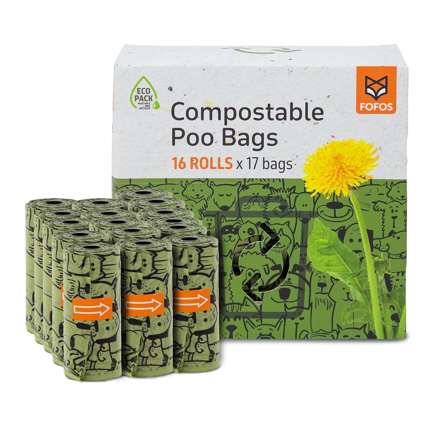 Bolsas Para Excrementos De Perro 8 Unidades