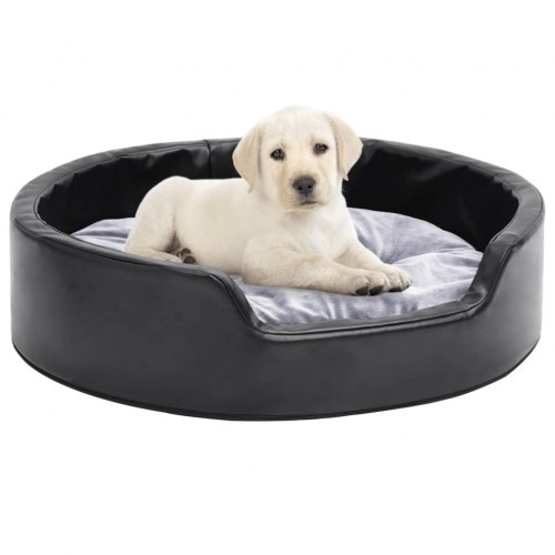 Vidaxl Cama Color Negro y Gris Con Cojín para perros y gatos