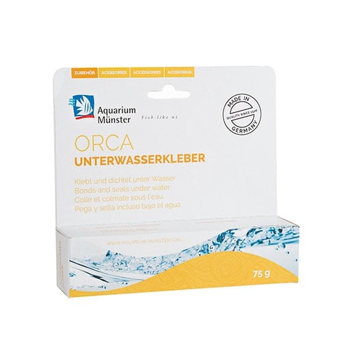 Aquarium Münster Orca silicona negra para acuarios