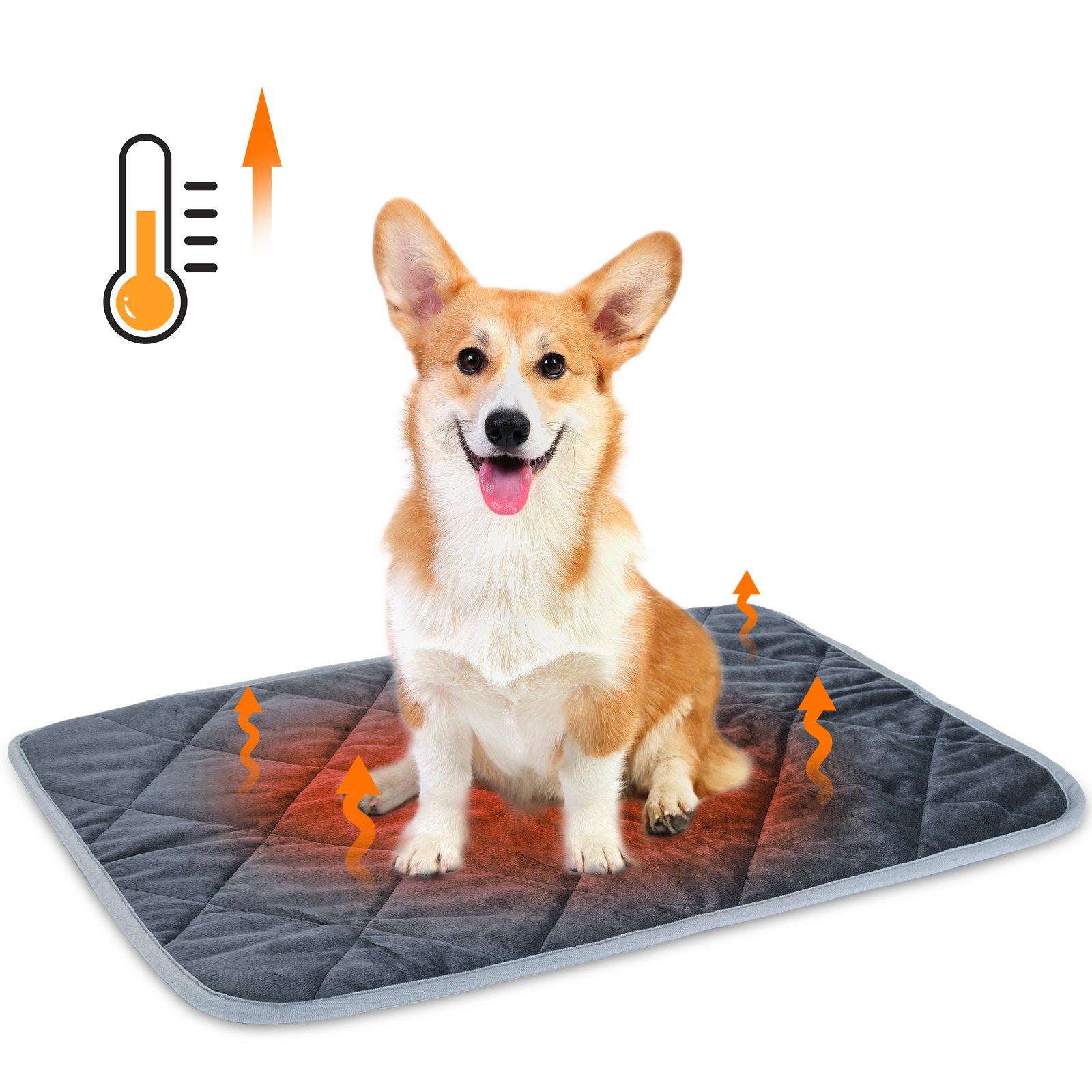Nobleza Manta Autocalentable Perro, Almohadilla Térmica para Gatos & Perros, Lavable Esterilla Cálida para Mascotas, Gato Cama Plegable Antideslizante