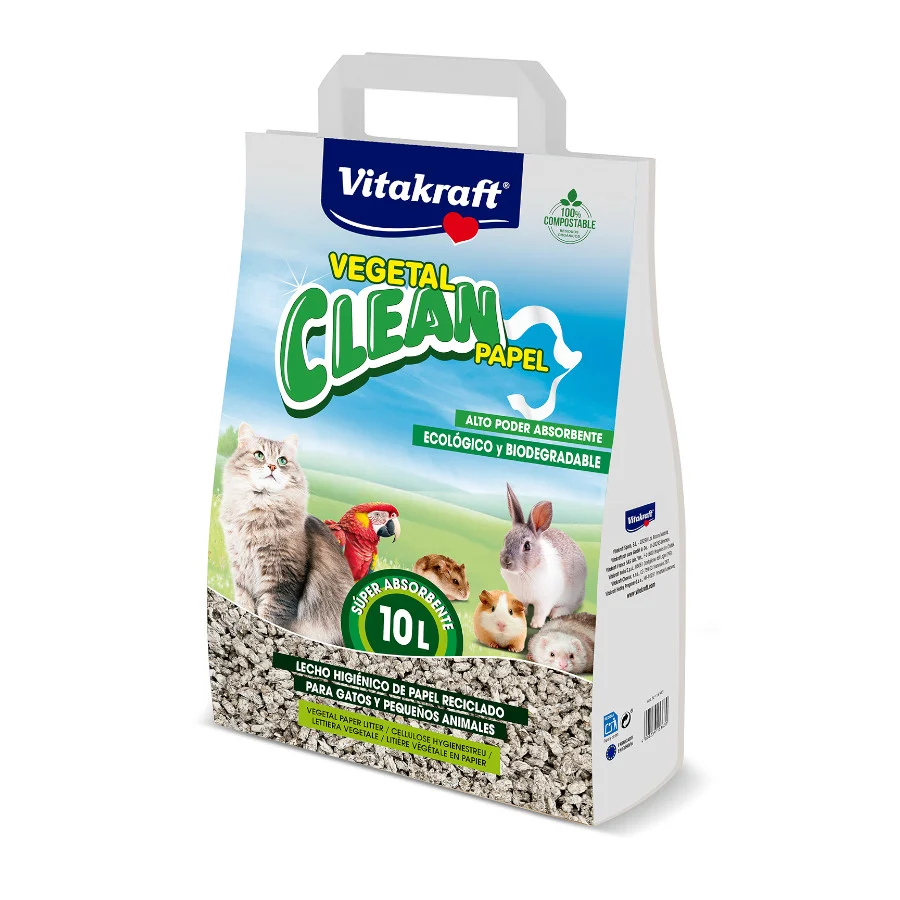 L Vitakraft Vegetal Clean Papel Lecho Vegetal para animales