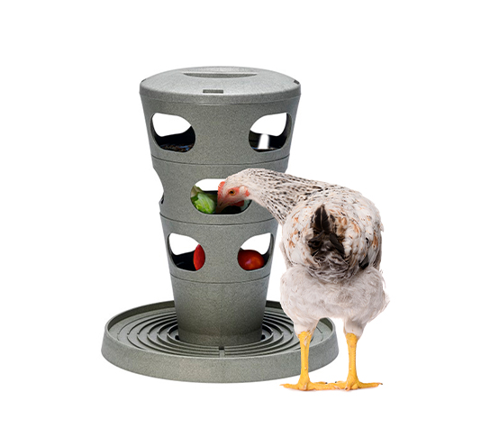Comedero Divertido para Gallinas - Comedero Interactivo para Mantener Ocupadas a Tus Gallinas - Comedero Antiestrés - Feed Tower