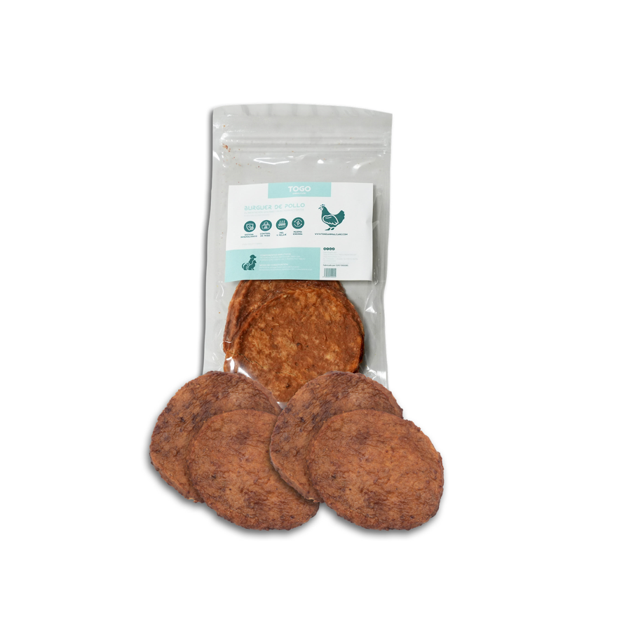 Burger de Pollo Togo Animal Care| Snacks Naturales