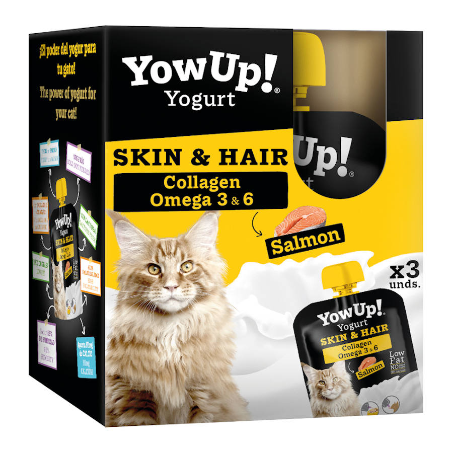 85 g YowUp! Skin & Hair Salmón yogur para gatos