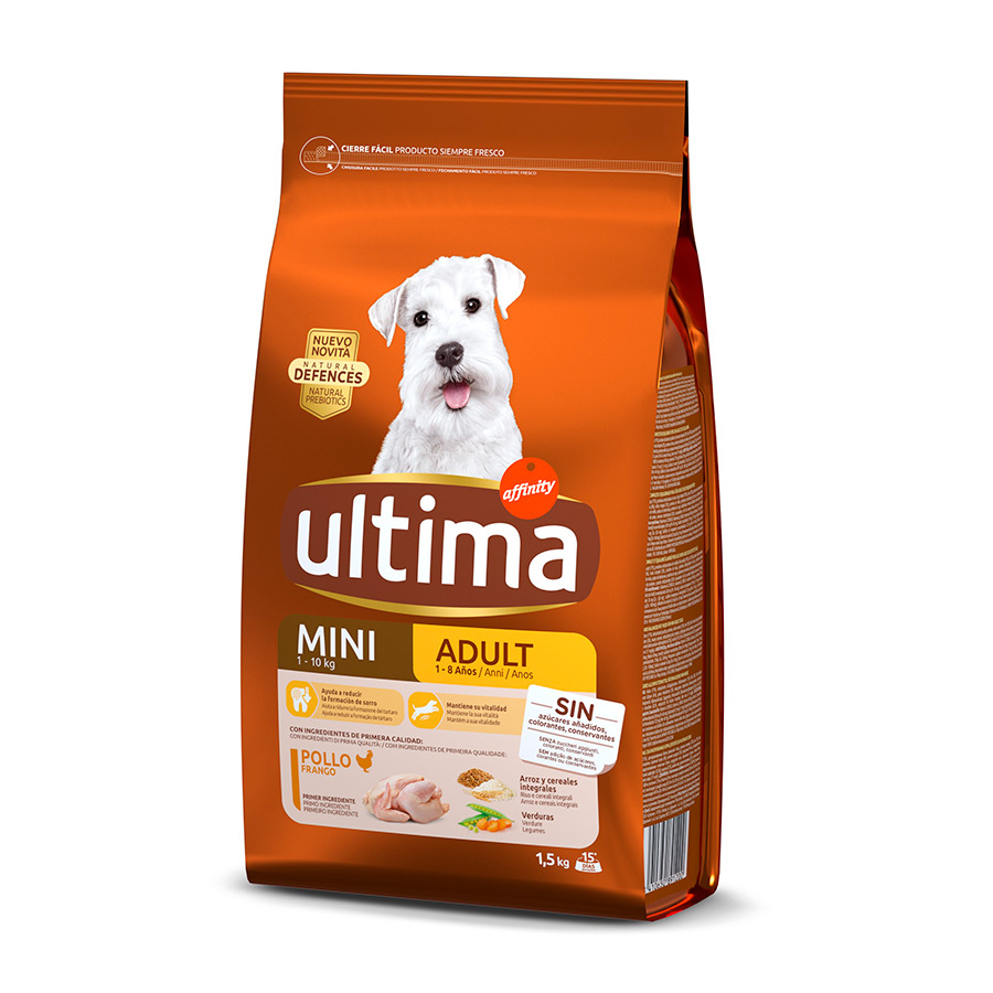 Imagen de Ultima Pienso Mini Adult de Pollo para Perros Adultos de Raza Pequeña