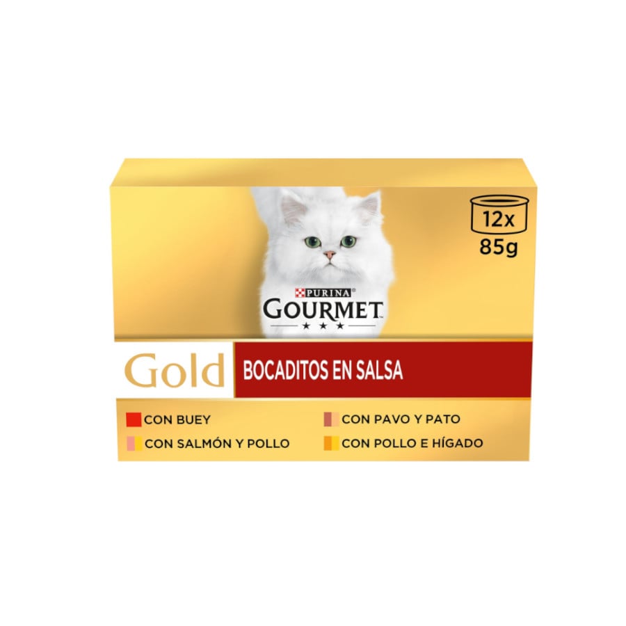 Gourmet Gold Bocaditos en salsa para gatos