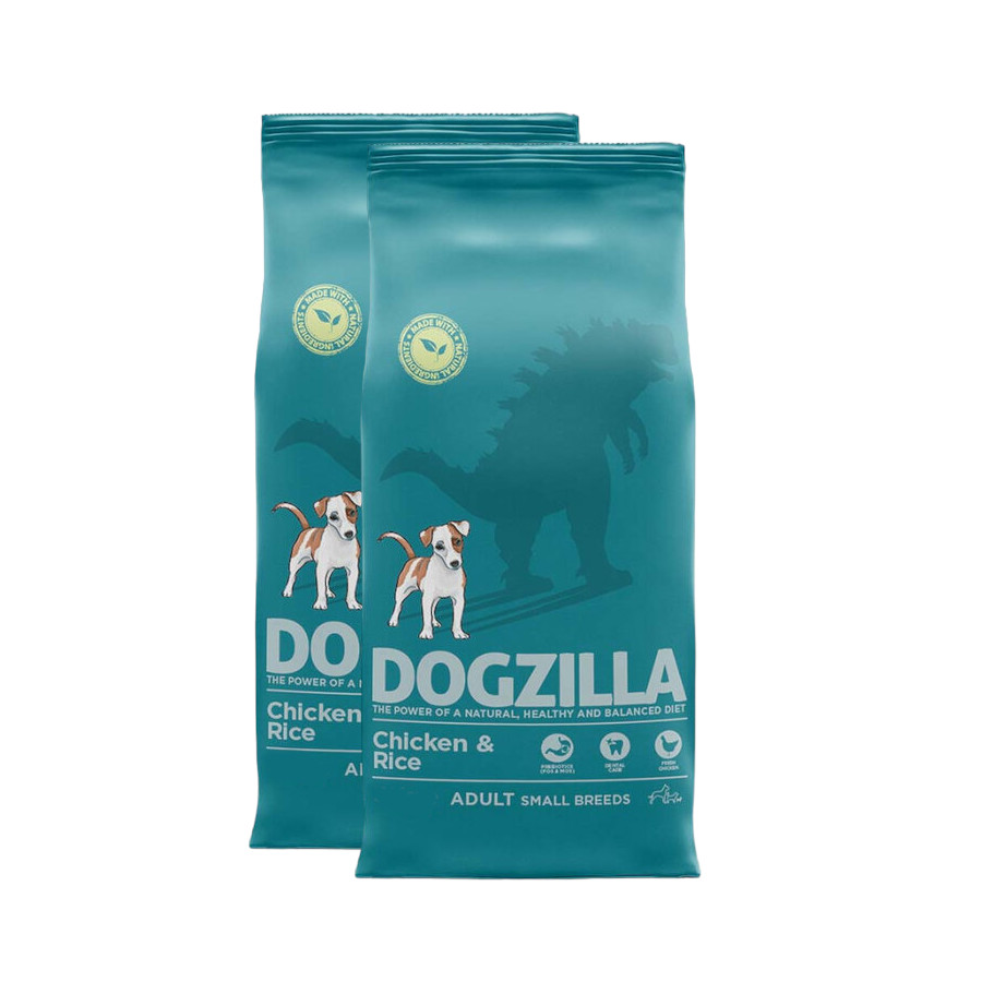 2 x 3 kg Dogzilla Adult Mini Pollo y Arroz pienso para perros ¡Pack ahorro!