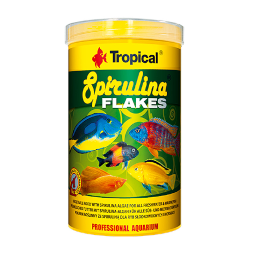 0.25 L Tropical Spirulina escamas para peces