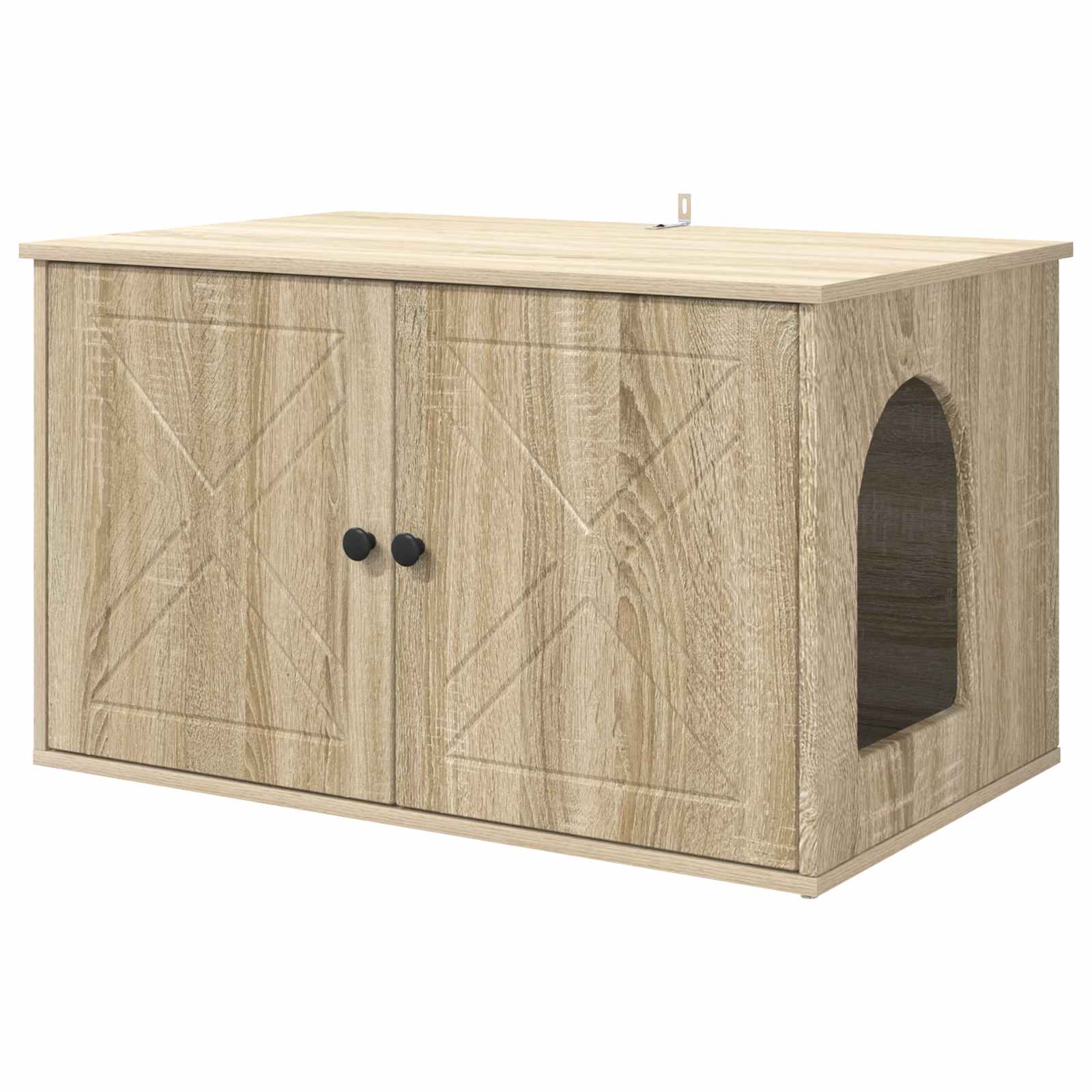 vidaXL Casa para Gatos Sonoma 85 x 55 x 50,5 cm Madera de ingeniería