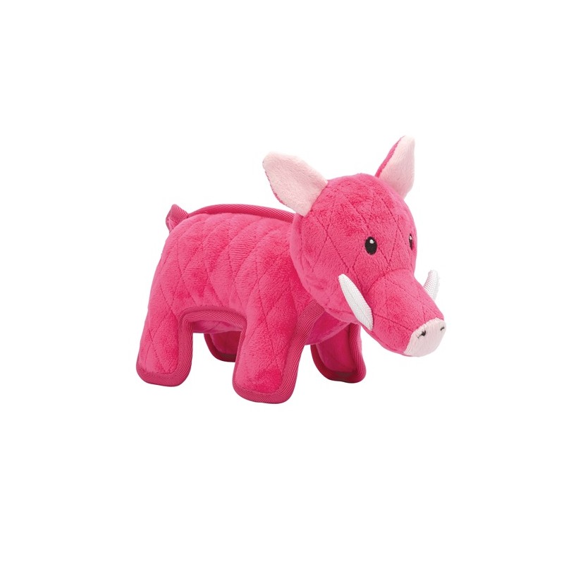 Juguete de peluche para perros Zeus Safari, Jabalí, Fucsia, 15cm