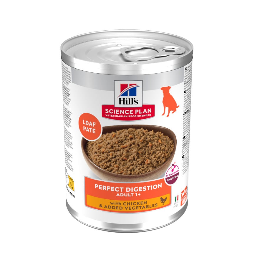 12 latas x 363 g Hill’s Science Plan Perfect Digestion Adult Pollo lata para perros ¡Pack ahorro!