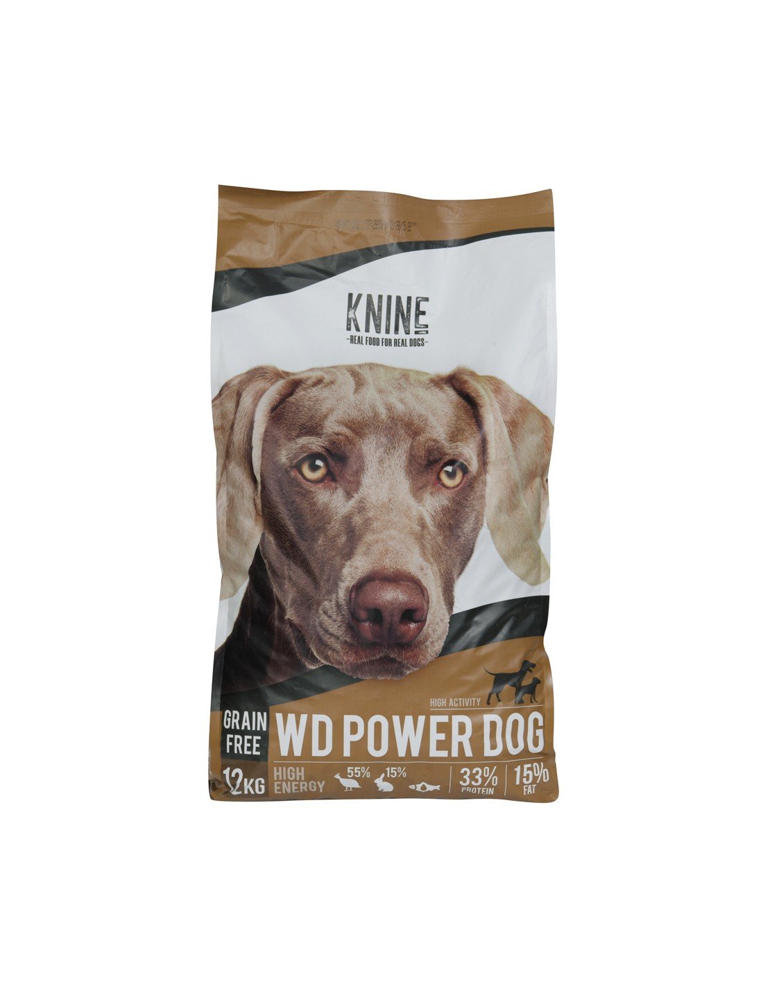 Comida para perros KNINE Power Dog, pavo/conejo, grain free 12 kg.