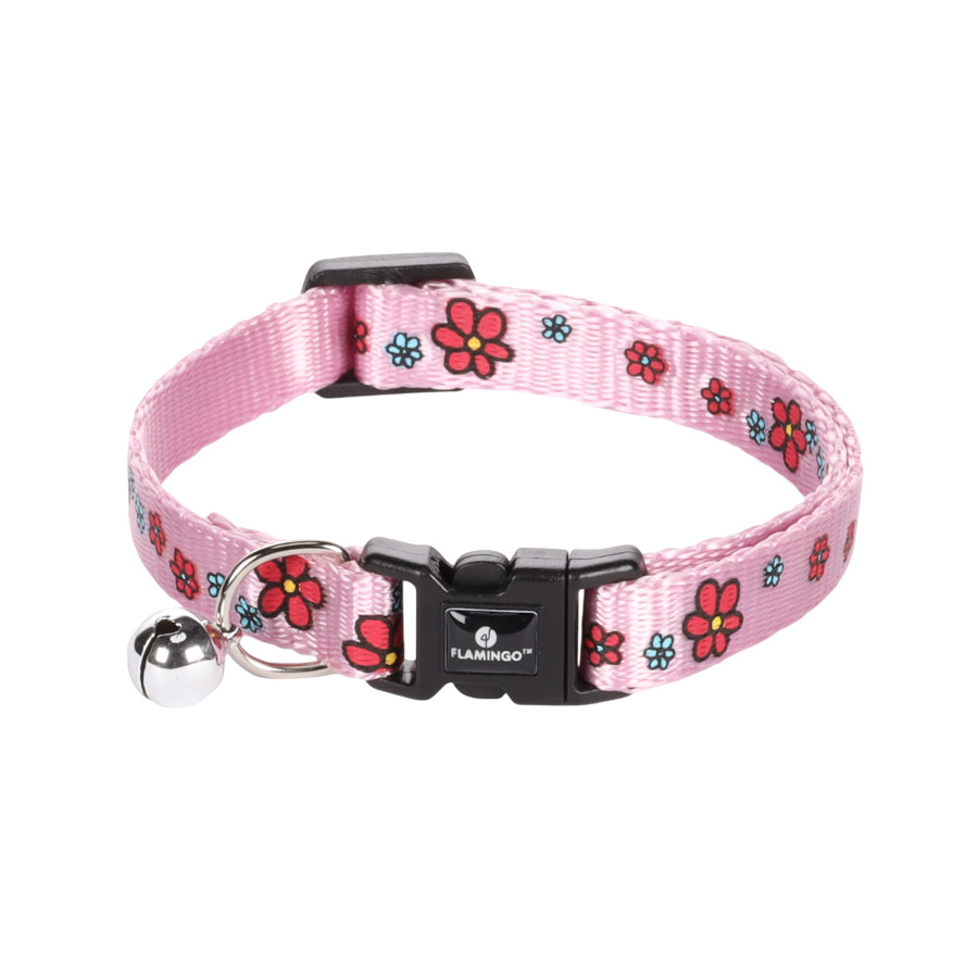 Flamingo Collar Ziggi Estampado Rosa para gatos
