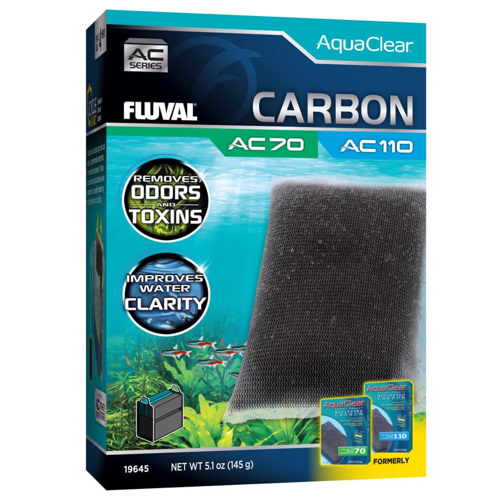 Carga Carbón Activo para filtros mochila para acuario Fluval AquaClear AC70/110, 1pc