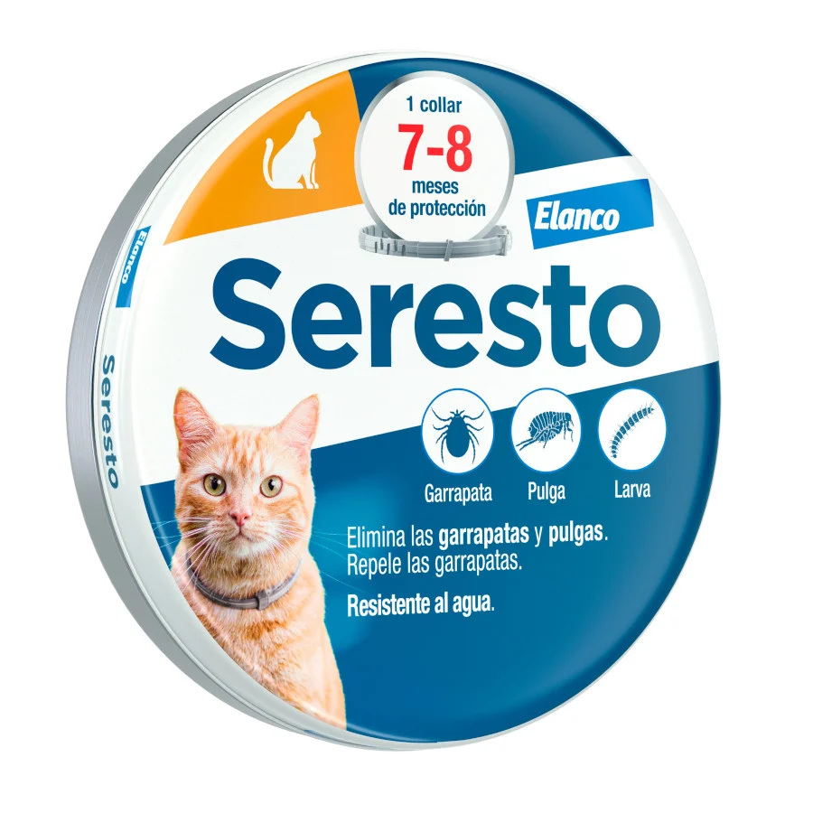 1 collar x 38 cm Seresto Collar Antiparasitario para gatos