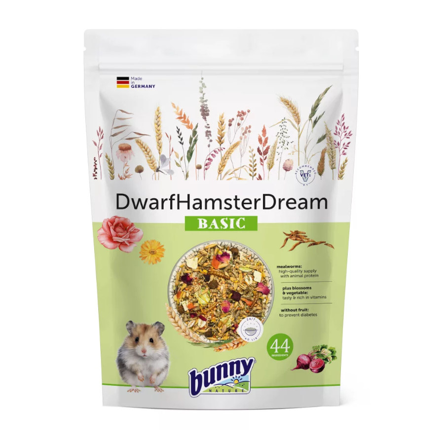 0.62 KG Bunny Dream Basic Alimento Nutricional Básico para hámster enanos.