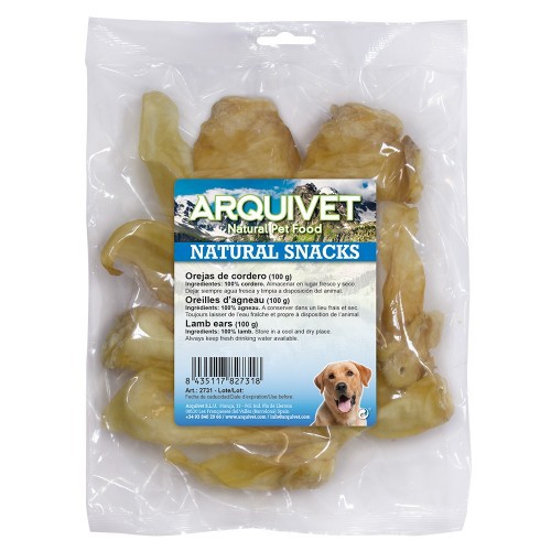 Orejas para perro sabor Cordero
